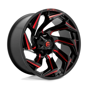 Fuel – D755 REACTION – Black – 24″x12″ -44mm – Summer Wheels – D75524208247